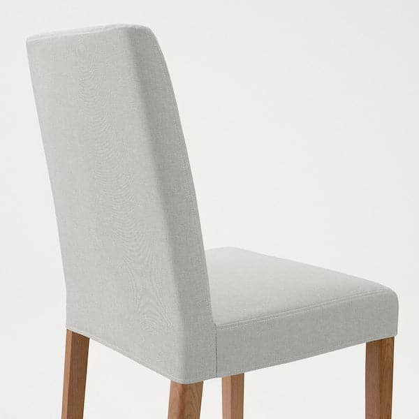 Ikea BERGMUND Chair - oak/Orrsta light grey ,