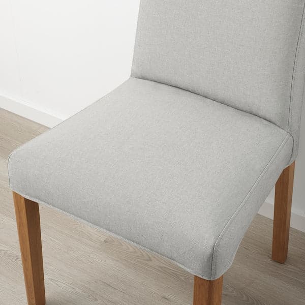 BERGMUND Chair - oak/Orrsta light grey , - best price from Maltashopper.com 99387738