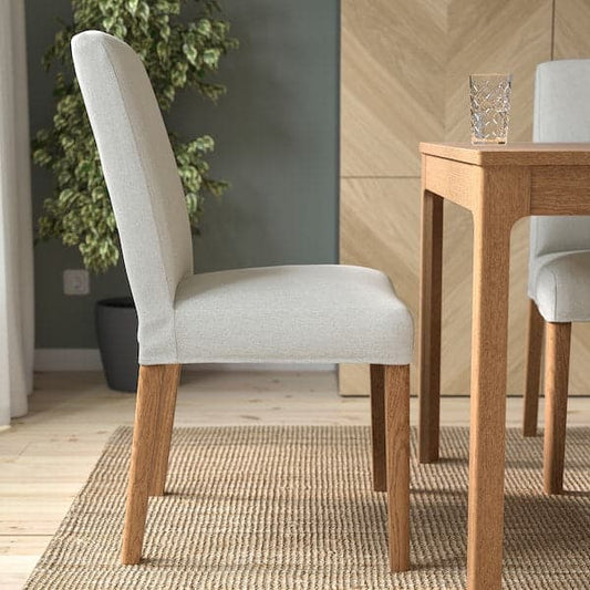 Ikea BERGMUND Chair - oak/Orrsta light grey ,