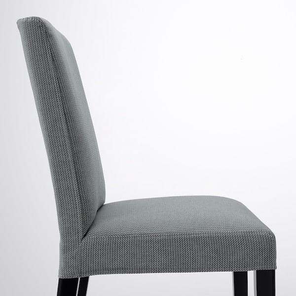 Ikea BERGMUND Chair - black/Nykvarn grey ,
