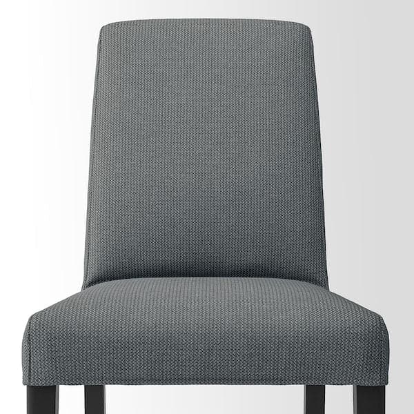 Ikea BERGMUND Chair - black/Nykvarn grey ,
