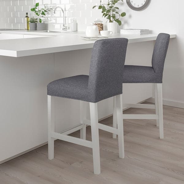 Ikea BERGMUND - Bar stool with backrest , 62 cm