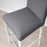 BERGMUND - Bar stool with backrest , 75 cm - best price from Maltashopper.com 89384660