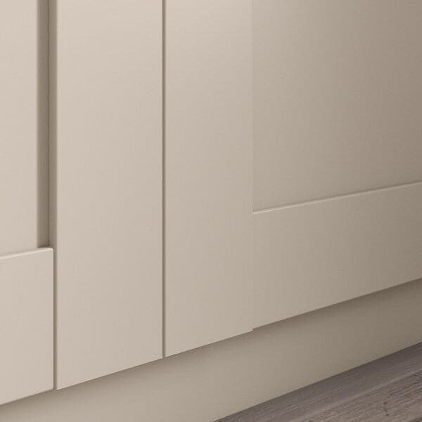 BERGSBO - Door with hinges, beige, 50x229 cm - best price from Maltashopper.com 09436248