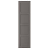 BERGSBO door with hinges, dark grey, 50x195 cm