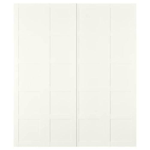 BERGSBO - Pair of sliding doors, white, 200x236 cm , 200x236 cm
