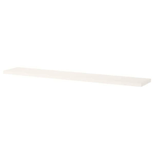 BERGSHULT - Shelf, white, 120x20 cm