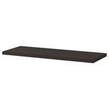 BERGSHULT shelf, brown-black, 80x30 cm