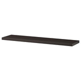 BERGSHULT shelf, brown-black, 80x20 cm