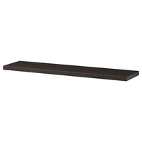 BERGSHULT shelf, brown-black, 80x20 cm