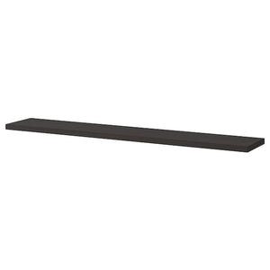 Ikea BERGSHULT - Shelf, brown-black, 120x20 cm