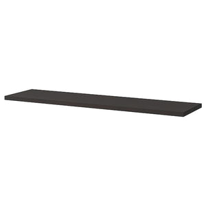 Ikea BERGSHULT - Shelf, brown-black, 120x30 cm