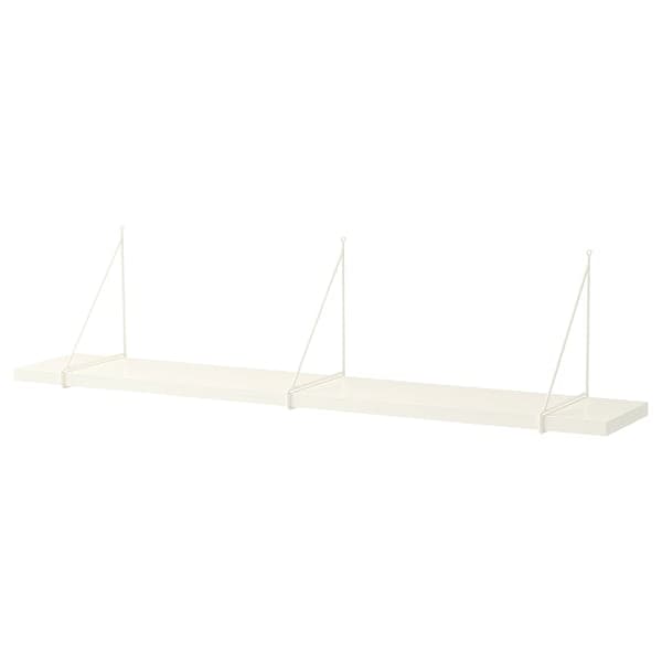 Ikea BERGSHULT / PERSHULT - Wall shelf, white/white, 120x20 cm