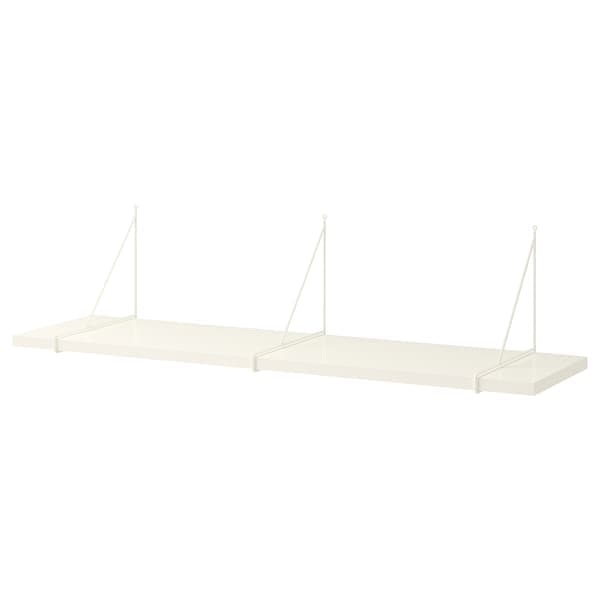 BERGSHULT / PERSHULT - Wall shelf, white/white, 120x30 cm - best price from Maltashopper.com 79290775