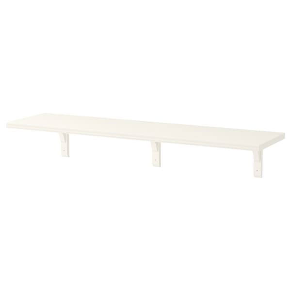 Ikea BERGSHULT / RAMSHULT - Wall shelf, white, 120x30 cm