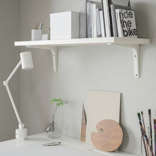 Ikea BERGSHULT / TOMTHULT - Shelf with bracket, white, 80x30 cm