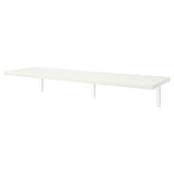 BERGSHULT / TOMTHULT shelf with bracket, white, 120x30 cm