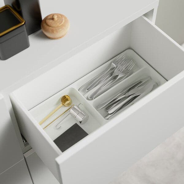 BESTÅ - Storage combination w doors/drawers, white/Lappviken/Stubbarp light grey-beige, 120x42x74 cm - best price from Maltashopper.com 69440228