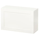 BESTÅ wall-mounted cabinet combination, white/Hanviken white, 60x22x38 cm