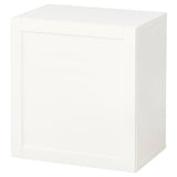 BESTÅ wall-mounted cabinet combination, white/Hanviken white, 60x42x64 cm