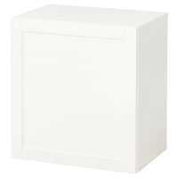 BESTÅ wall-mounted cabinet combination, white/Hanviken white, 60x42x64 cm