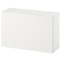 BESTÅ wall-mounted cabinet combination, white/Laxviken white, 60x22x38 cm