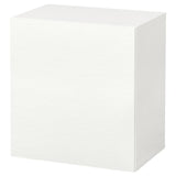 BESTÅ wall-mounted cabinet combination, white/Laxviken white, 60x42x64 cm