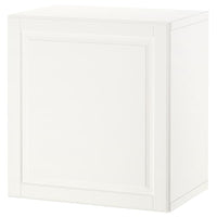 BESTÅ wall-mounted cabinet combination, white/Smeviken white, 60x42x64 cm