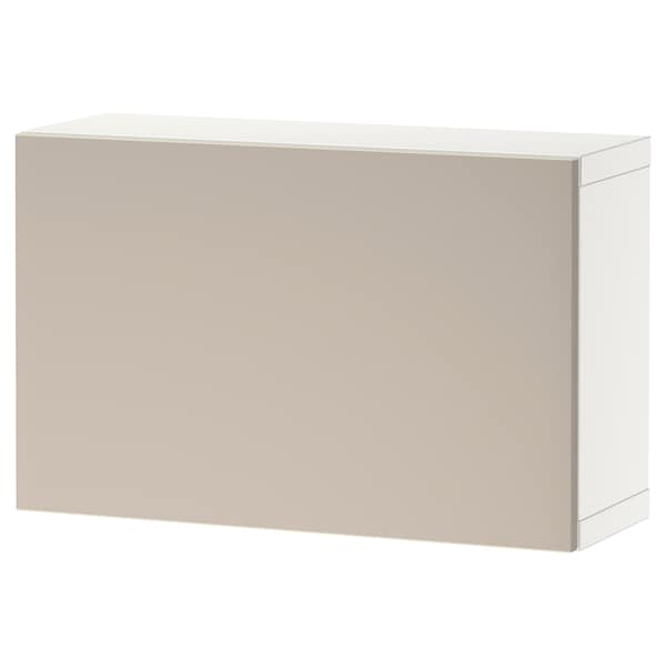 BESTÅ - Shelf unit with door, white/Lappviken light grey/beige, 60x22x38 cm - best price from Maltashopper.com 69424959