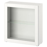 BESTÅ shelf unit with door, white/Ostvik white, 60x22x64 cm
