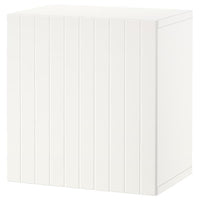 BESTÅ shelf unit with door, white/Sutterviken white, 60x42x64 cm