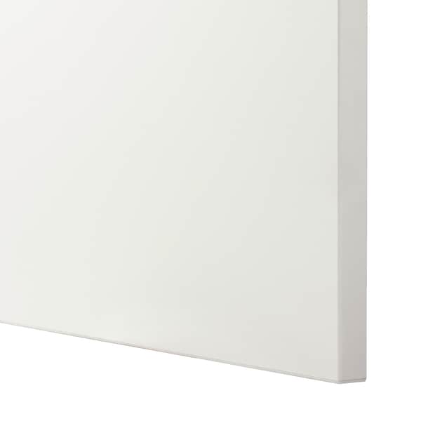 Ikea BESTÅ - Storage combination with doors, white Lappviken/Sindvik white clear glass, 180x42x112 cm