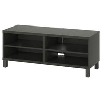 BESTÅ TV bench, dark grey, 120x40x48 cm