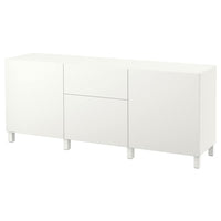 BESTÅ storage combination with drawers, white/Lappviken/Stubbarp white, 180x42x74 cm
