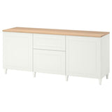 BESTÅ storage combination with drawers, white/Smeviken/Kabbarp white, 180x42x76 cm