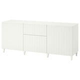 BESTÅ storage combination with drawers, white/Sutterviken/Kabbarp white, 180x42x74 cm