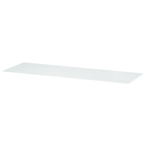 BESTÅ - Top panel, glass white/light green, 120x40 cm - best price from Maltashopper.com 30540747