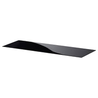 BESTÅ top panel, glass black, 120x40 cm
