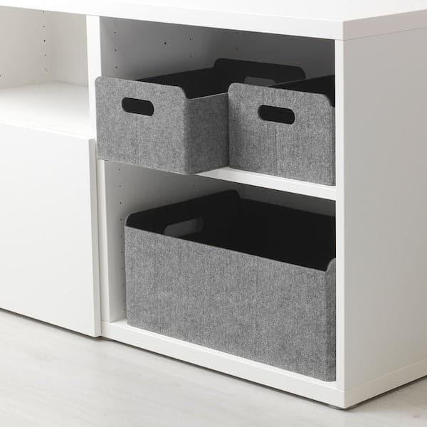 Ikea BESTÅ - Box, grey, 25x31x15 cm