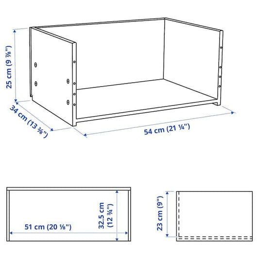 Ikea BESTÅ - Drawer frame, white, 60x25x40 cm