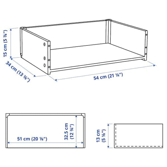 BESTÅ - Drawer frame, black-brown, 60x15x40 cm - best price from Maltashopper.com 40351246