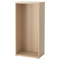 BESTÅ frame, white stained oak effect, 60x40x128 cm