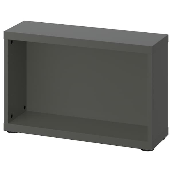 BESTÅ frame, dark grey, 60x20x38 cm