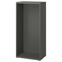 BESTÅ frame, dark grey, 60x40x128 cm