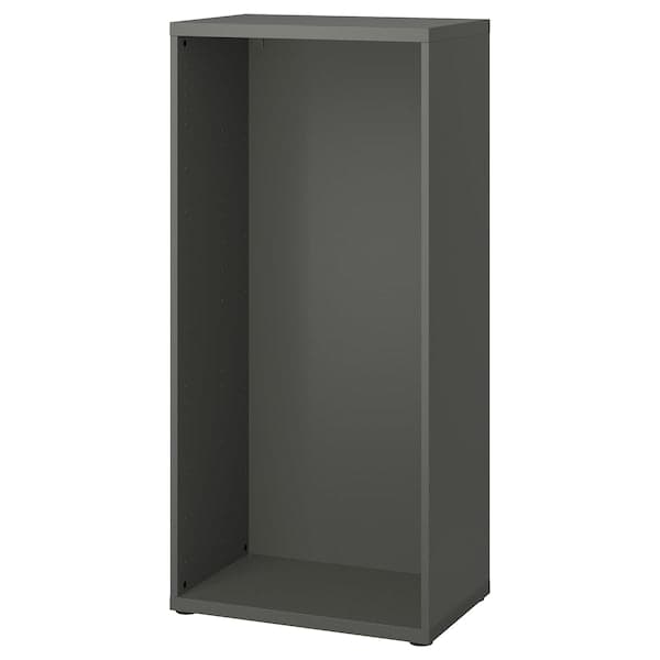 BESTÅ frame, dark grey, 60x40x128 cm