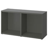 BESTÅ frame, dark grey, 120x40x64 cm