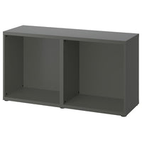 BESTÅ frame, dark grey, 120x40x64 cm