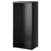 BESTÅ frame, black-brown, 60x40x128 cm