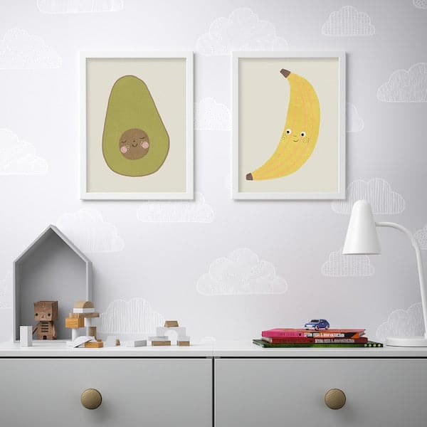 Ikea BILD - Poster, Avocado and banana, , 30x40 cm