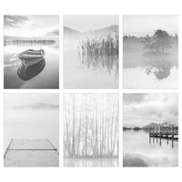 BILD poster, rowing boat and piers, 30x40 cm, 6 pack